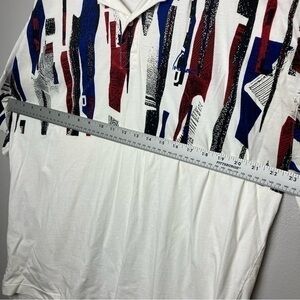 HEAD Polo Shirt Men’s Extra Large White Black Thin Tennis Short Sleeve Vintage